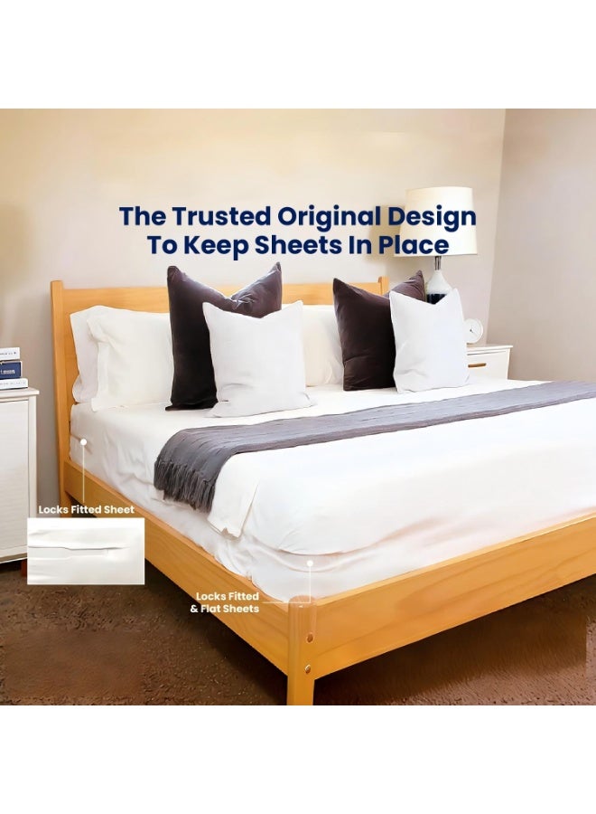 موثوقية التنبؤ حامل ورقة آمن مع أربطة فراش عالي الكثافة – لا حاجة لمزيد من الملابس الناعمة، تناسب جميع الأحجام، تركيب سهل وفوري - Image 2