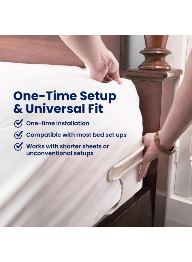 موثوقية التنبؤ حامل ورقة آمن مع أربطة فراش عالي الكثافة – لا حاجة لمزيد من الملابس الناعمة، تناسب جميع الأحجام، تركيب سهل وفوري - Image 4