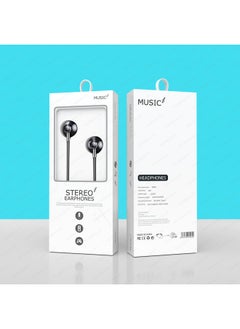 Generic BNR Headphones Are Suitable For Huawei Eight Nuclear High-quality Apple Wire-controlled Gaming Computer Mobile Phone Earplugs-Color:S6 Type-C Digital Edition [Exclusive Silver] Eight Nuclear Subwoofer + Packaging  - Image 1