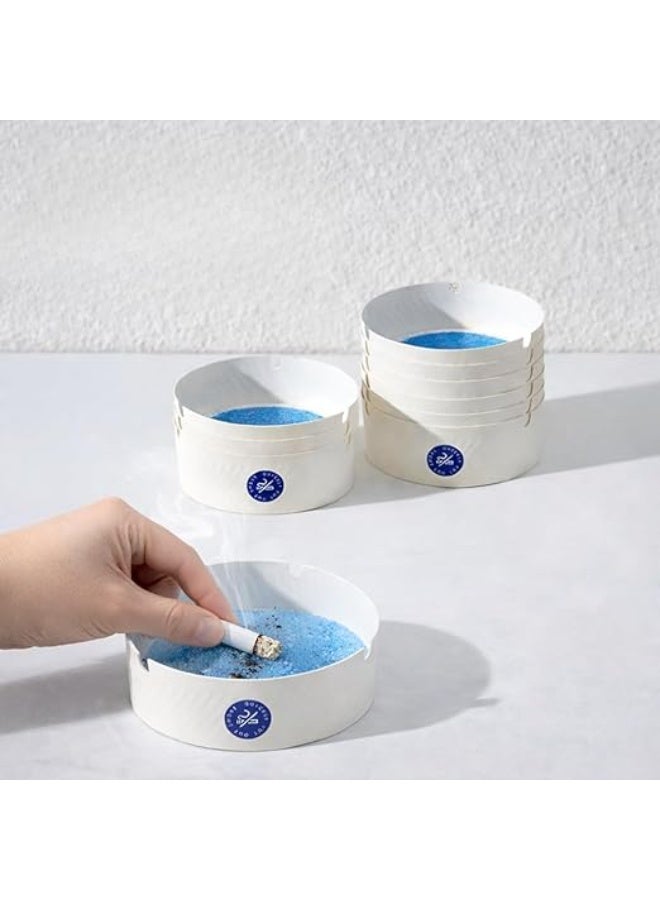 Pack Of 25 Disposable Foam Ashtray Fire Resistant Lightweight Single Use Container For Cigarettes Smoking Areas Events Travel Outdoor Use Clean Safe - Image 1