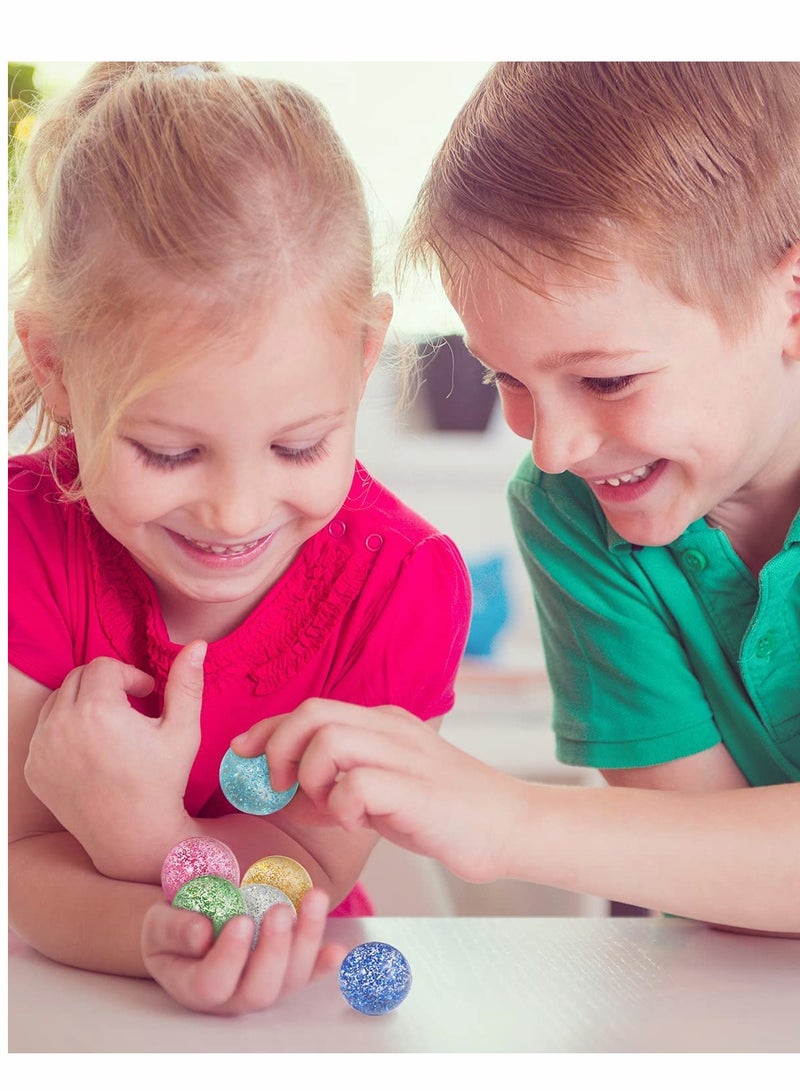 SYOSI Bouncy Balls, Rubber Ball for Kids, Glitter Bounce, 20 Pcs Large Bouncy 32 mm, Super Vending Machine Toys, Hi Bounce, Kid Toy ( Random Color ) - Image 5