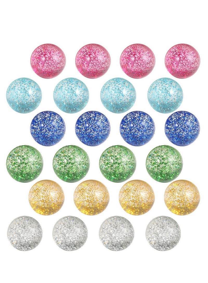 SYOSI Bouncy Balls, Rubber Ball for Kids, Glitter Bounce, 20 Pcs Large Bouncy 32 mm, Super Vending Machine Toys, Hi Bounce, Kid Toy ( Random Color ) - Image 2