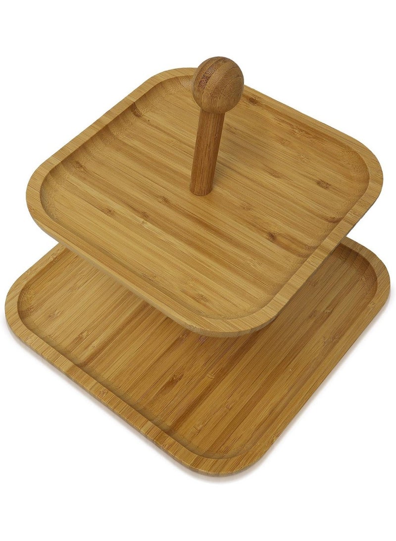2-Tier Wooden Serving Stand - Image 4