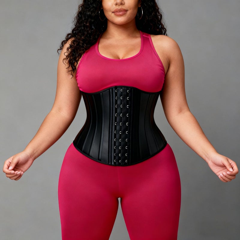 Waist Trainer Sweat Waist Protector 25 Bone Body Management Tight Waist Shaping Abdominal Belt Sports Latex Waistband - Image 5