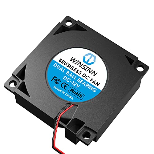 WINSINN 40mm Blower Fan 12V, 3D Printer Micro 12 Volt Fans Blower 4010 Dual Ball Bearing, with Air Guide Parts, 40mmx10mm 2PIN (Pack of 5Pcs) - Image 5