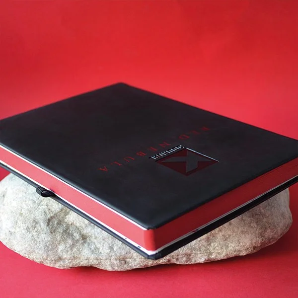 Kagito K-Journal Red Nebula Dot Notebook