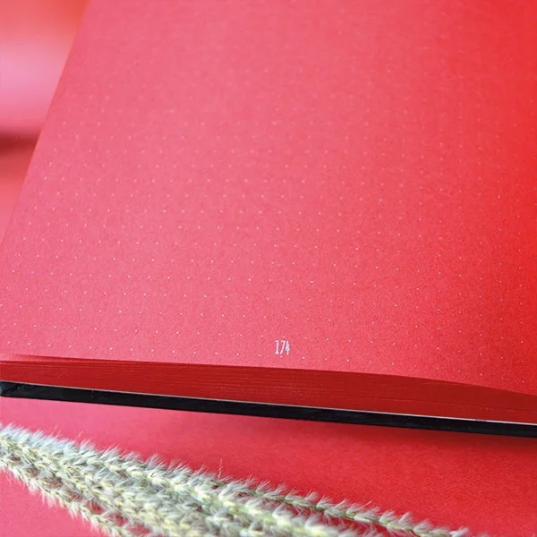 Kagito K-Journal Red Nebula Dot Notebook