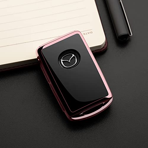 Tengare Mazda Key Fob Cover for Mazda 3 CX-30 CX30 CX-5 CX5 CX-50 CX50 CX-9 MX-30 MX-5 Accessories 2024 2023 2022 Car Key Protector Case Pink - Image 3