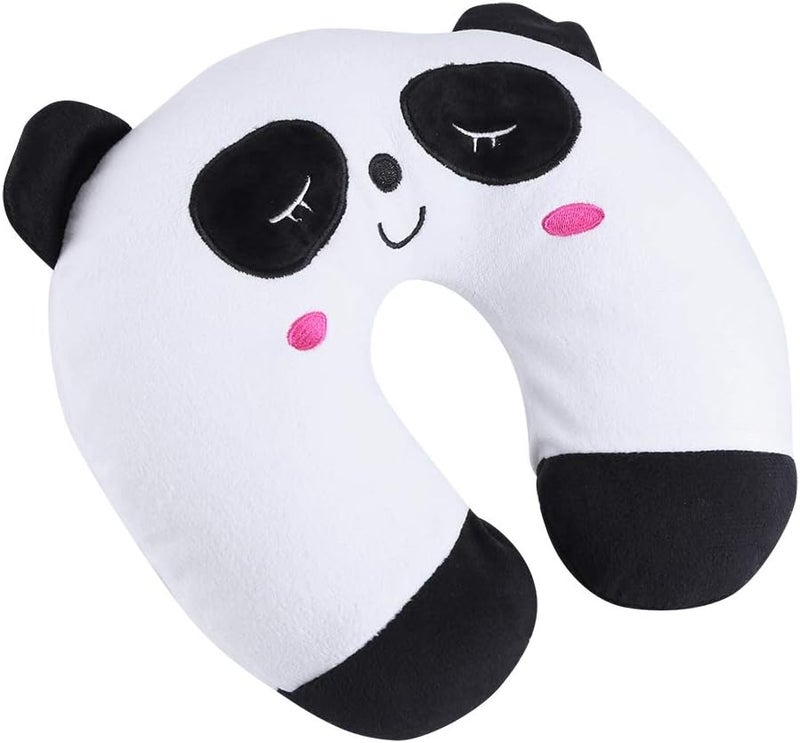 klarako Travel Pillow PP Cotton Animal Neck Pillow Soft U Shaped Pillow for Car Airplane Flight Train Office (02) - Image 2