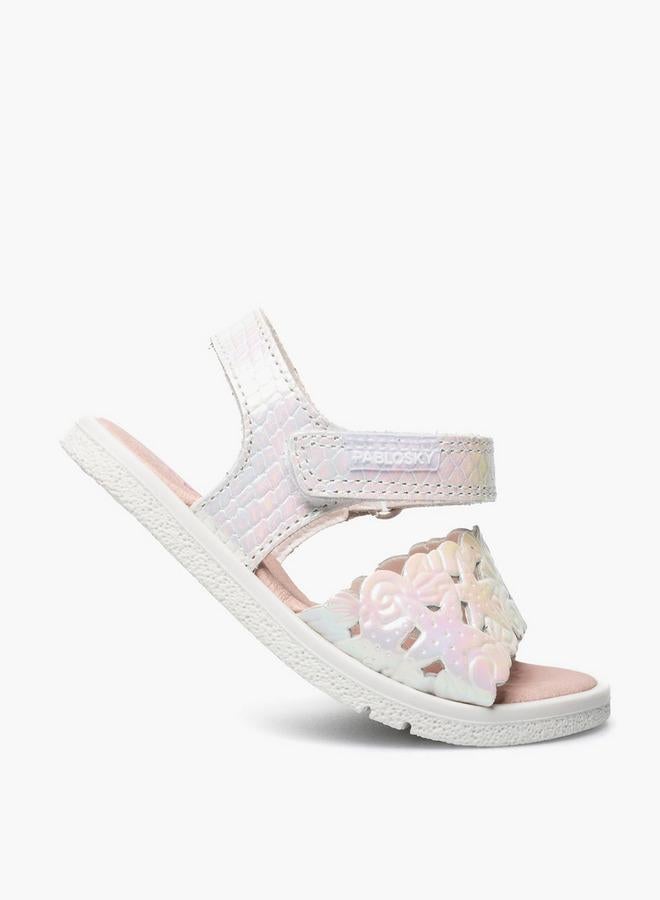 Pablosky Sandals With Hook & Loop Closure, Cutout Design - Image 5
