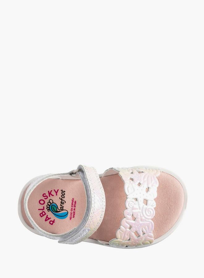 Pablosky Sandals With Hook & Loop Closure, Cutout Design - Image 4