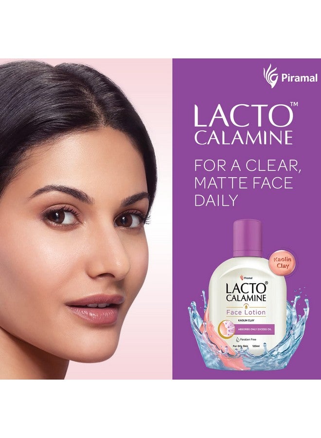 Lacto Calamine لوشن مرطب يومي للوجه للبشرة الدهنية 4.06 أونصة سائلة (120 مل) لعلاج البثور وحب الشباب والبقع الداكنة والرؤوس السوداء - Image 3