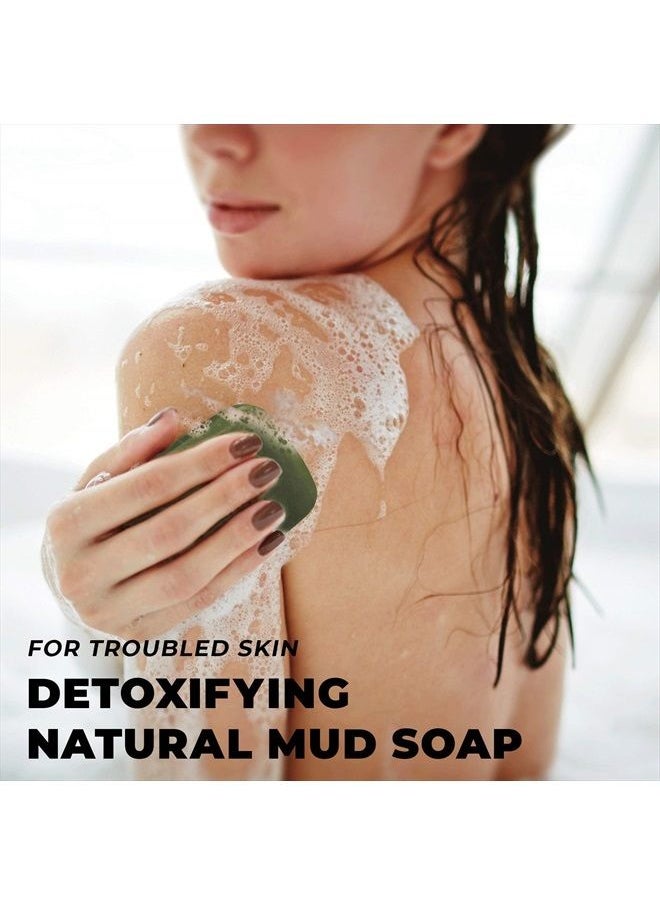 O Naturals - 3PCS Dead Sea Salt Mud & Clay Natural Bar Soap - Helps Acne Prone Skin - Scalp Exfoliator - Organic & Vegan Dead Sea Mud Soap - Natural Soap for Men & Women - 4 oz - Image 1