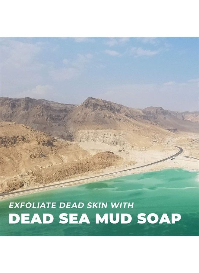 O Naturals - 3PCS Dead Sea Salt Mud & Clay Natural Bar Soap - Helps Acne Prone Skin - Scalp Exfoliator - Organic & Vegan Dead Sea Mud Soap - Natural Soap for Men & Women - 4 oz - Image 1