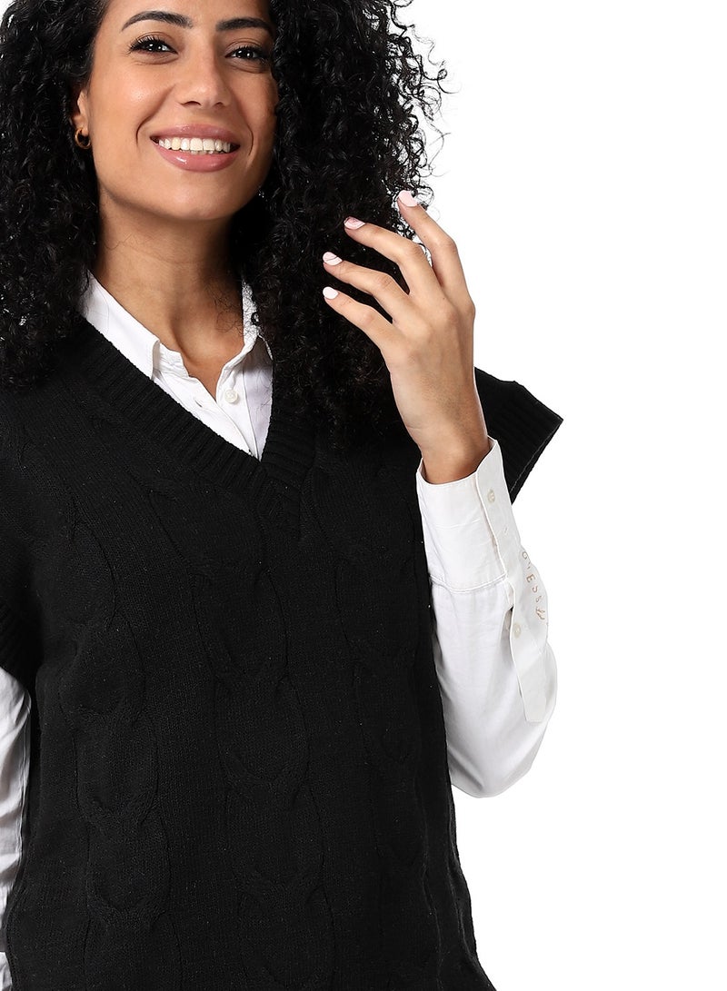 Caesar Womens Wool Long Vest - Image 3