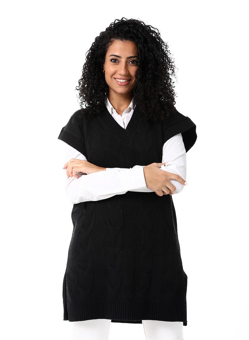 Caesar Womens Wool Long Vest - Image 1