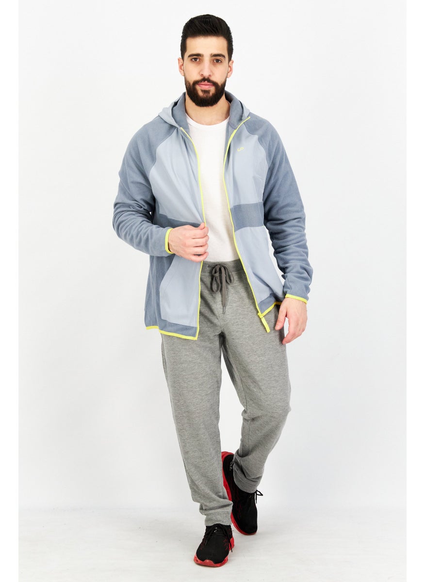 Unipro - Men Journey Full Zip Hooded Jacket, Glacier/Smoky - Image 1