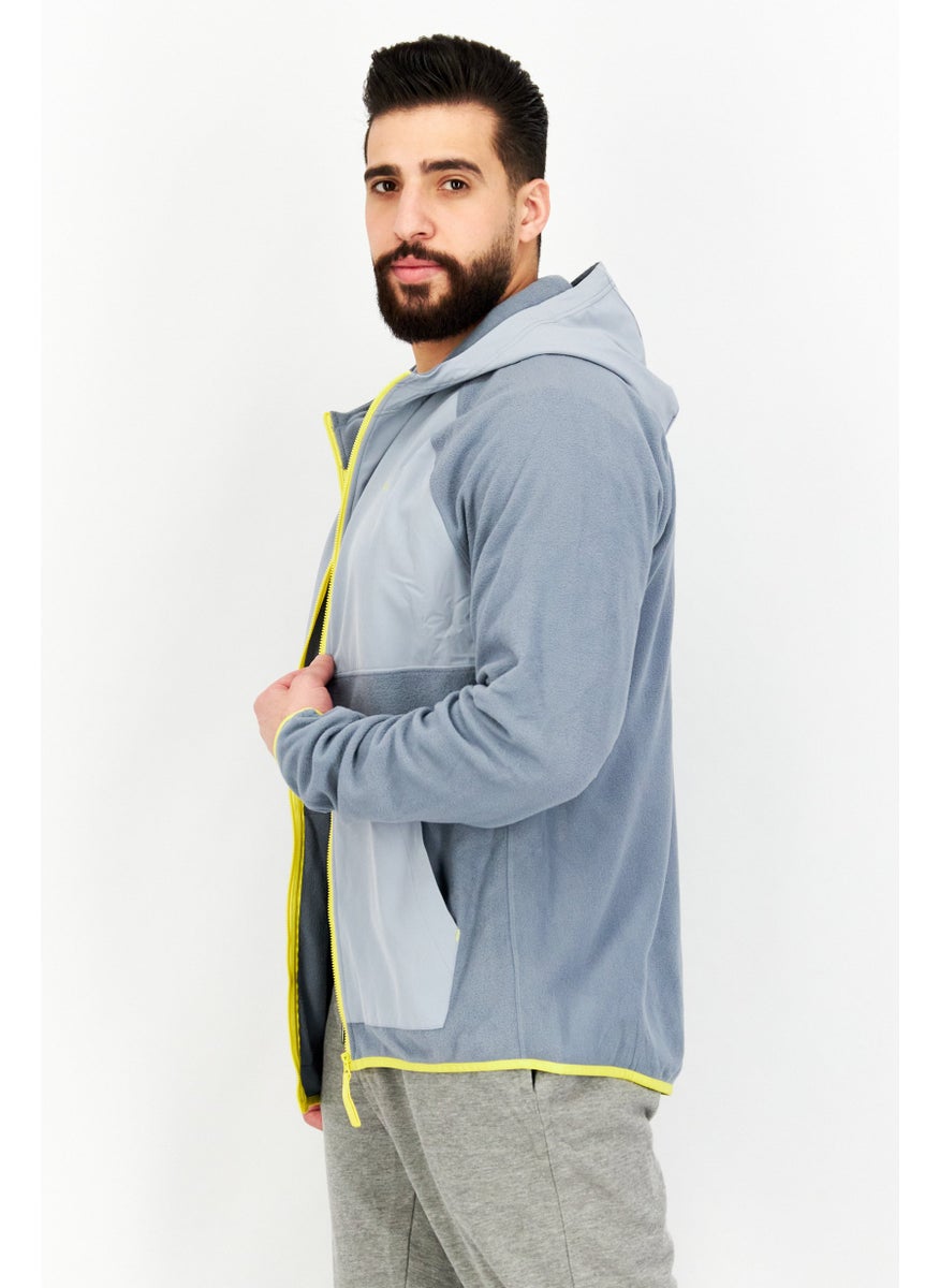 Unipro - Men Journey Full Zip Hooded Jacket, Glacier/Smoky - Image 1