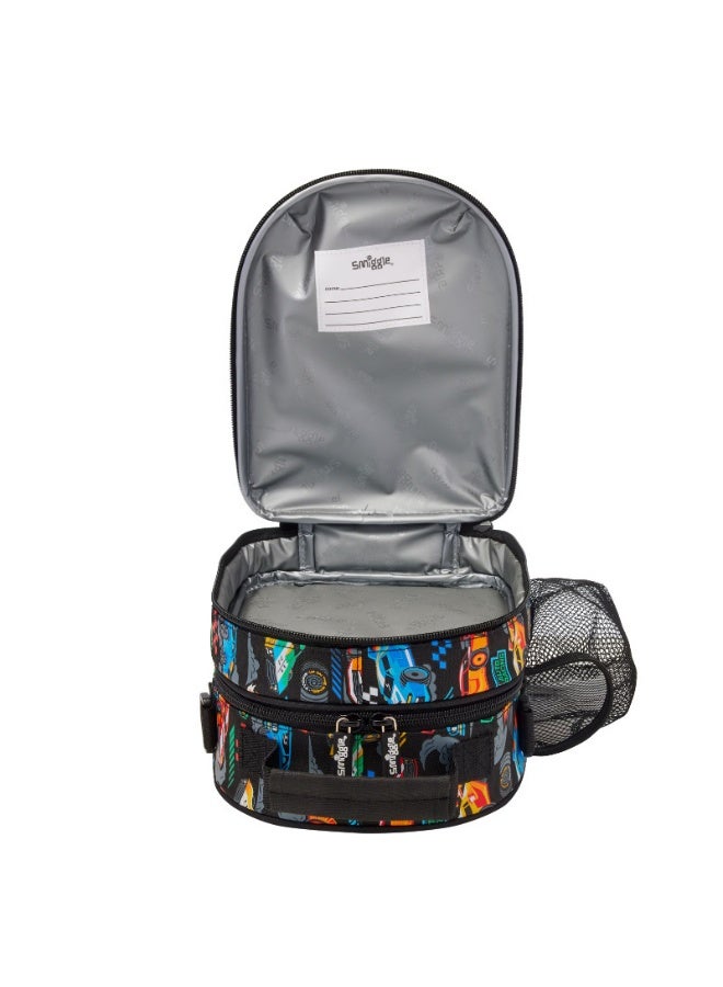 Smiggle Racing-Themed Insulated Lunch Bag for Kids (with Water Bottle Bag) - Image 2