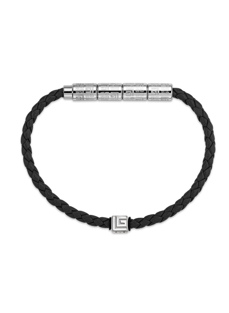 Guy Laroche Black Leather Bracelet for Men - Image 3