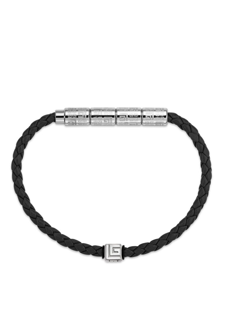 Guy Laroche Black Leather Bracelet for Men - Image 5