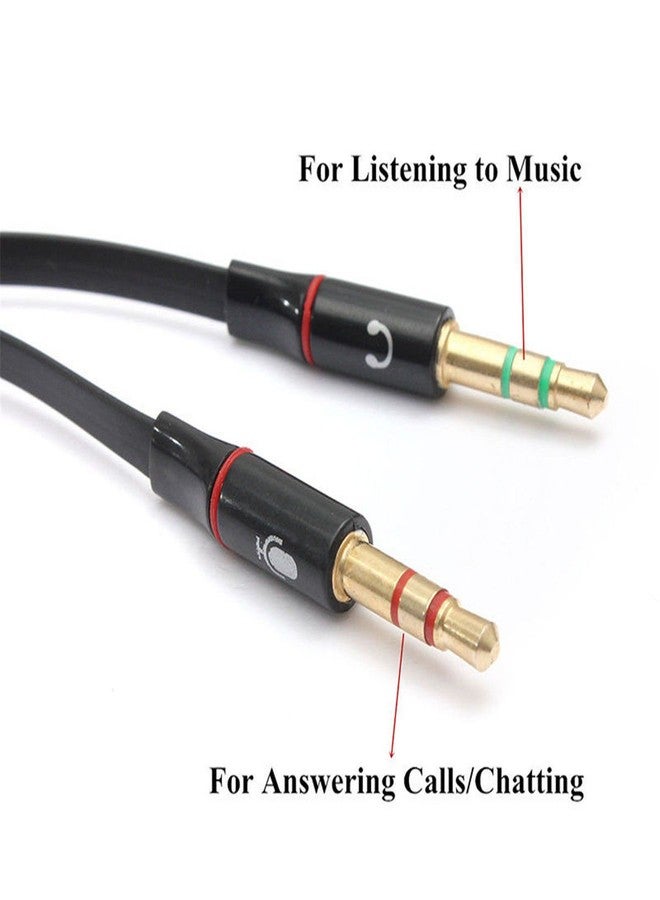Tricon Headphones Y Cable Splitter Adapter 3.5mm Female to 2 Male Premium Gold-Plated Corrosion-Resistant Audio Mic Y Cable for Headset Connecting to PC - Image 3