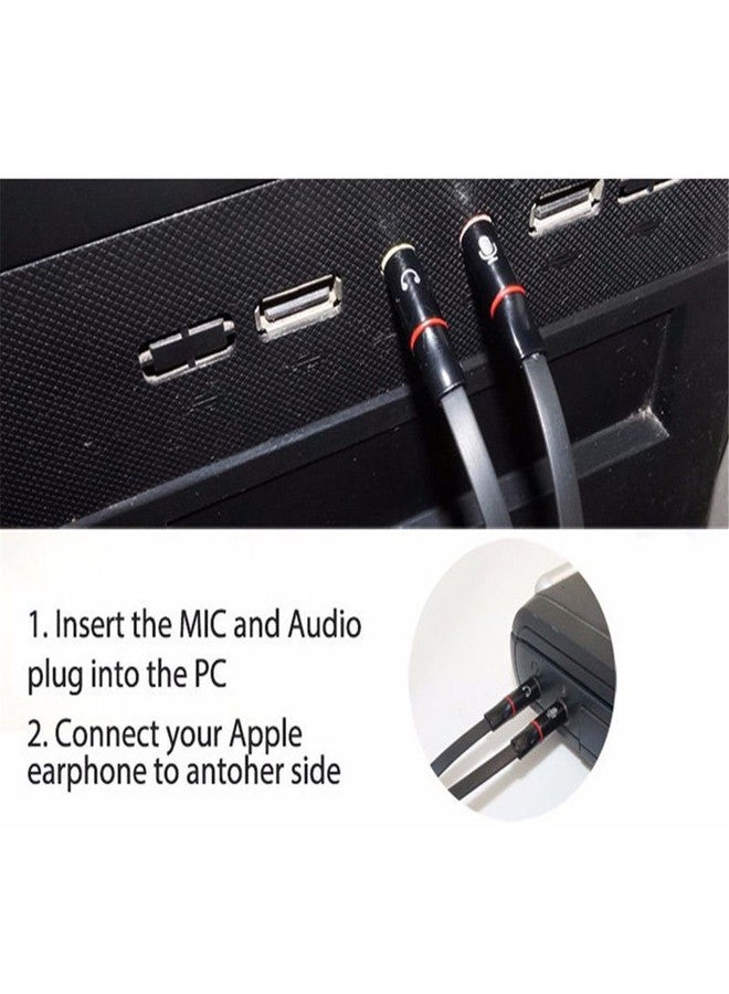 Tricon Headphones Y Cable Splitter Adapter 3.5mm Female to 2 Male Premium Gold-Plated Corrosion-Resistant Audio Mic Y Cable for Headset Connecting to PC - Image 5