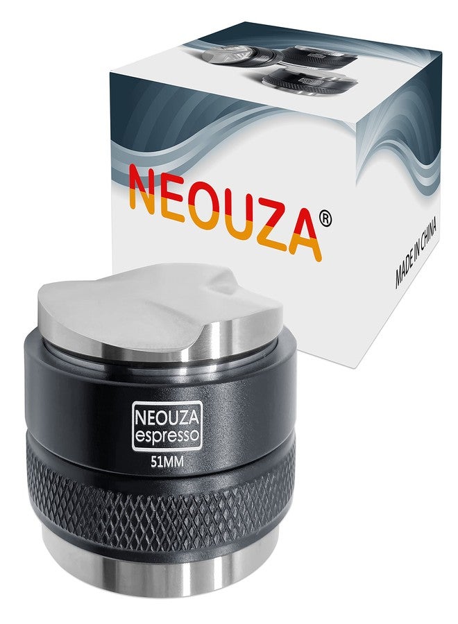 NEOUZA 51mm Coffee Distributor & Tamper 2 in 1, Dual Head Coffee Leveler Fits for 51mm Delonghi Breville Portafilter, Adjustable Depth- Professional Espresso Hand Tampers - Image 1