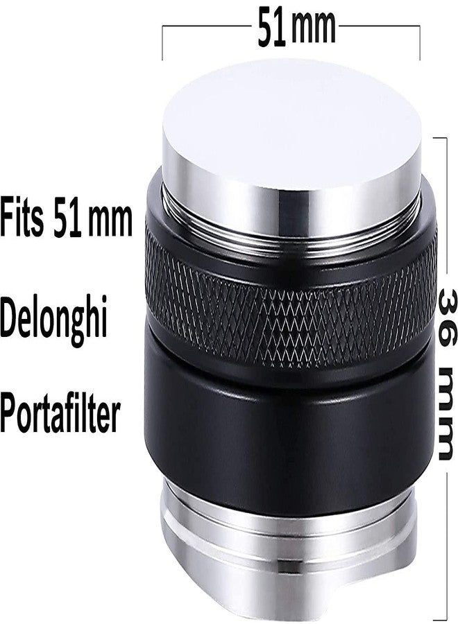 NEOUZA 51mm Coffee Distributor & Tamper 2 in 1, Dual Head Coffee Leveler Fits for 51mm Delonghi Breville Portafilter, Adjustable Depth- Professional Espresso Hand Tampers - Image 3