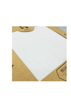 Anvi Baby Organic Bamboo Muslin Fitted Sheet White Dreams  - Image 3