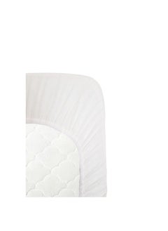 Anvi Baby Organic Bamboo Muslin Fitted Sheet White Dreams  - Image 2