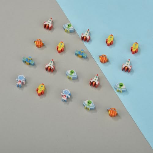 QDXATIVP 300PCS Mini Cute Pencil Erasers for Kids (Outer Space, Small) - Image 2