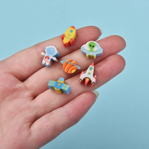 QDXATIVP 300PCS Mini Cute Pencil Erasers for Kids (Outer Space, Small) - Image 4