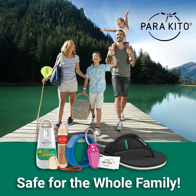 PARA'KITO Mosquito Insect & Bug Protection Wristband - Mosquito Stickers, Bug Spray Alternative Essentials for Beach, Camping, Desert Hiking - Natural Essential Oils (White) - Image 3