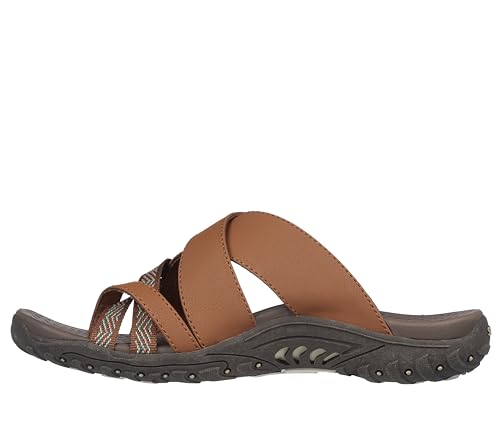 Skechers Women's REGGAE - SUNDAY STROLL sporty outdoor sandal, Brown 9M - Image 2