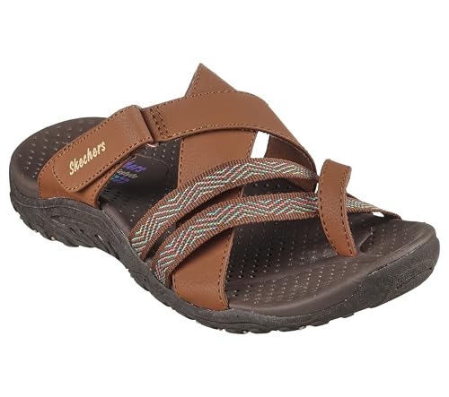 Skechers Women's REGGAE - SUNDAY STROLL sporty outdoor sandal, Brown 9M - Image 3