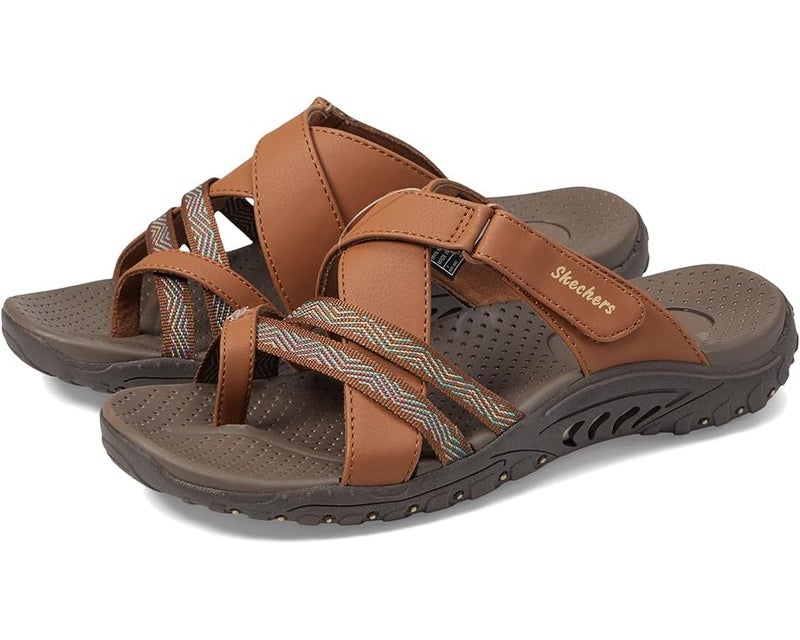 Skechers Women's REGGAE - SUNDAY STROLL sporty outdoor sandal, Brown 9M - Image 4