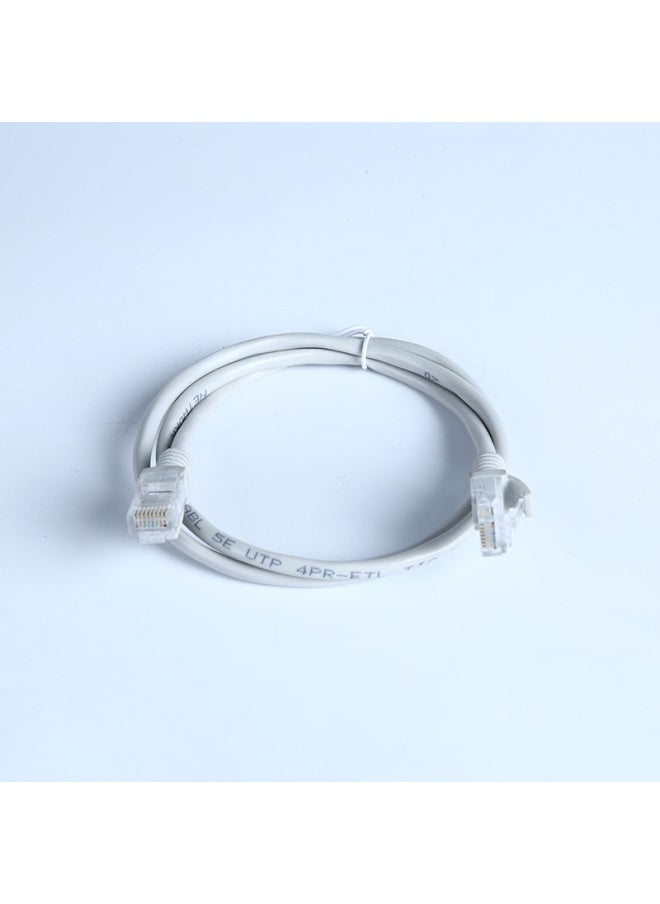 Generic Super Class 5 Oxygen-free Copper Finished Network Cable Broadband Router High-speed Transmission Line Computer Network Cable Connection Line-Color:Grey-Line Length:20m  - Image 3