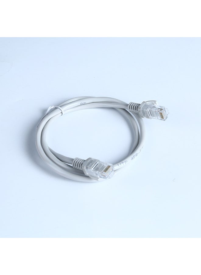 Generic Super Class 5 Oxygen-free Copper Finished Network Cable Broadband Router High-speed Transmission Line Computer Network Cable Connection Line-Color:Grey-Line Length:20m  - Image 1