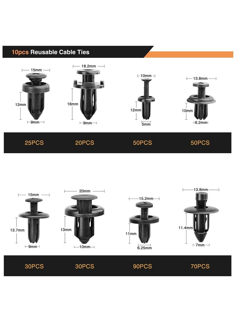 635Pcs Car Push Retainer Clips & Auto Fasteners Assortment - Image 3