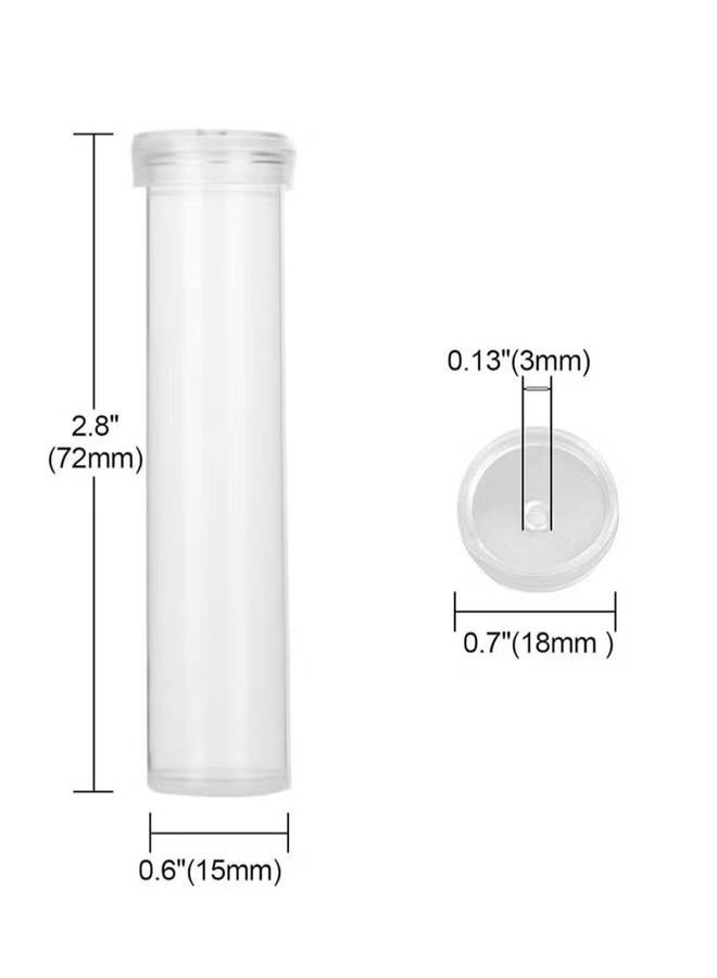 50 Pack Floral Water Tubes/Vials for Flower Arrangements, Rose Flower Water Tubes Aqua Picks, Clear Plastic Rose Water Tubes with Picks, Floral Water Tubes Stems Picks (2.8" x 0.7") - Image 4