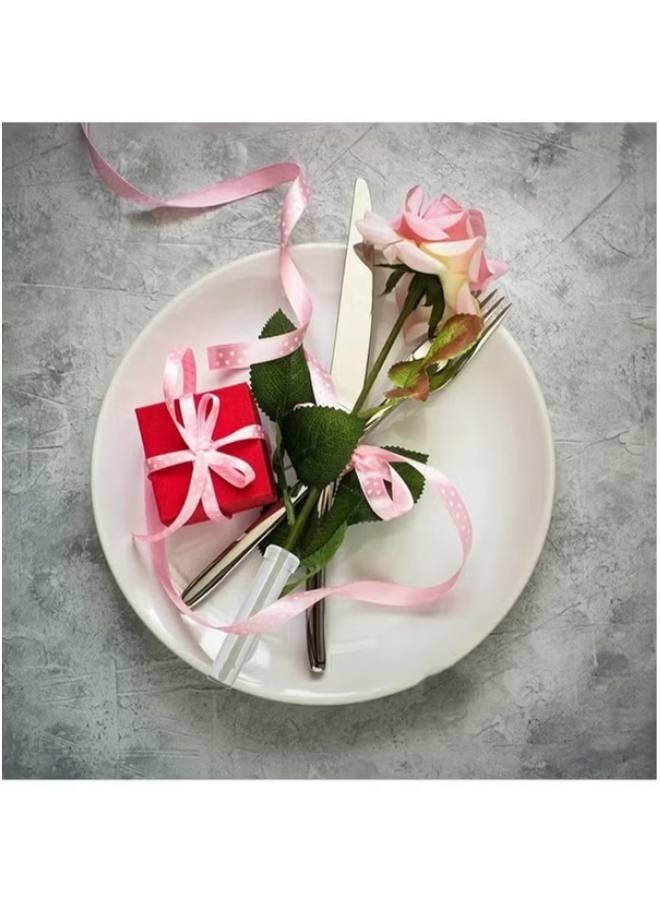 50 Pack Floral Water Tubes/Vials for Flower Arrangements, Rose Flower Water Tubes Aqua Picks, Clear Plastic Rose Water Tubes with Picks, Floral Water Tubes Stems Picks (2.8" x 0.7") - Image 5