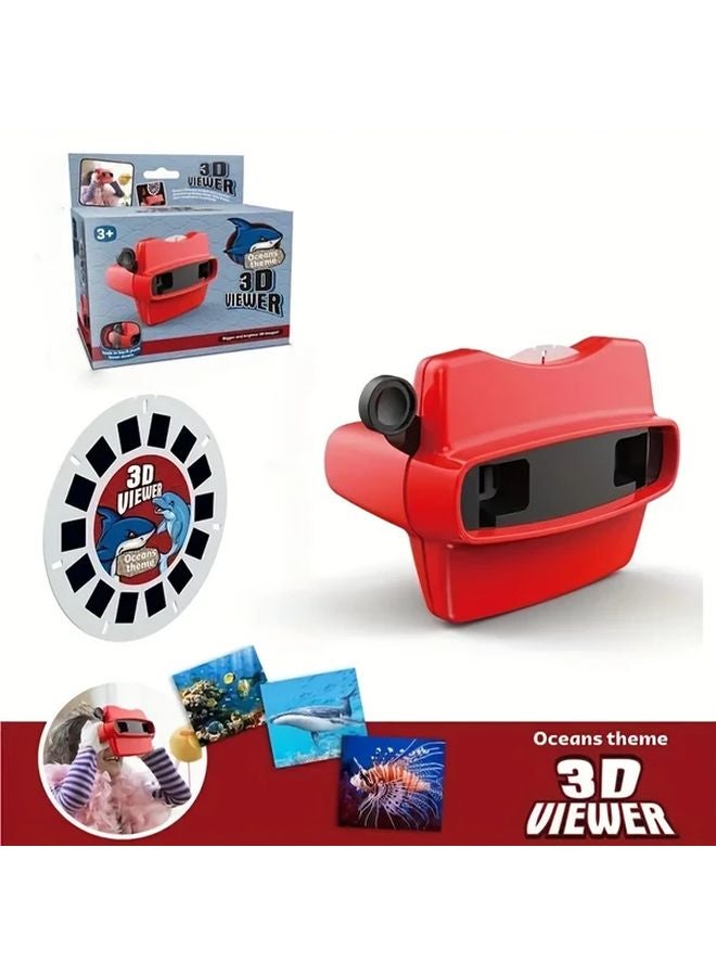 Red 3D Glasses Free Stereoscopic Viewer For Smartphones Tablets Projectors Educational - Image 4
