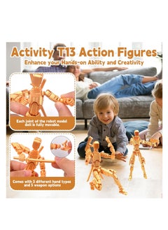 KASTWAVE 13 Action Figure -T-13 Figure, Action Figure, Multi-Jointed Movable Robot Figures, 3D Printed Action Figures, Lucky 13 Action Figures Activity Robot, Home Desktop Decorations Gifts for Game Lovers  - Image 3