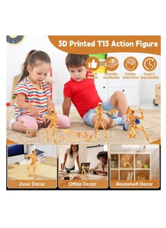 KASTWAVE 13 Action Figure -T-13 Figure, Action Figure, Multi-Jointed Movable Robot Figures, 3D Printed Action Figures, Lucky 13 Action Figures Activity Robot, Home Desktop Decorations Gifts for Game Lovers  - Image 4