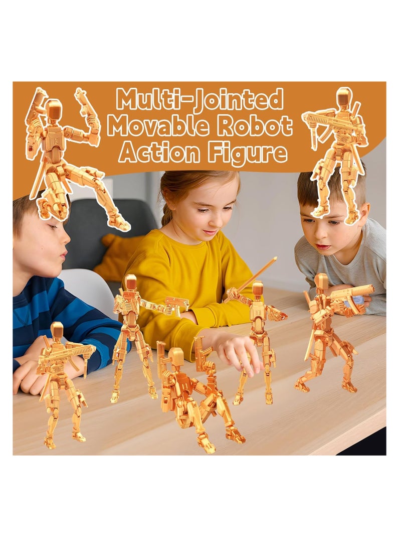 KASTWAVE - 13 Action Figure -T-13 Figure, Action Figure, Multi-Jointed Movable Robot Figures, 3D Printed Action Figures, Lucky 13 Action Figures Activity Robot, Home Desktop Decorations Gifts for Game Lovers - Image 1