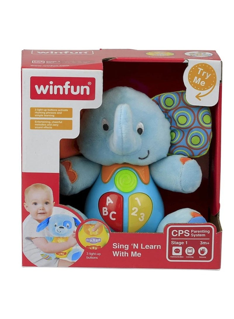 WinFun - Sing N learn With Me Timber the Elephant Blue - 689 - Image 1