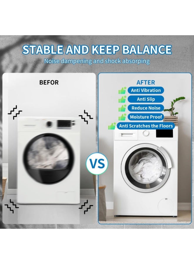 كوفوز منصات مكافحة الاهتزاز لغسالة الغسيل مع كوب امتصاص قوي 4PCS أقدام الاهتزاز لغسالة الغسيل ومجفف غسالة غسالة غسالة غسالة غسالة غسالة غسالة غسالة غسالة غسالة غسالة غسالة غسالة غسالة غسالة غسالة غسالة غسالة غسالة غسالة غسالة - Image 4