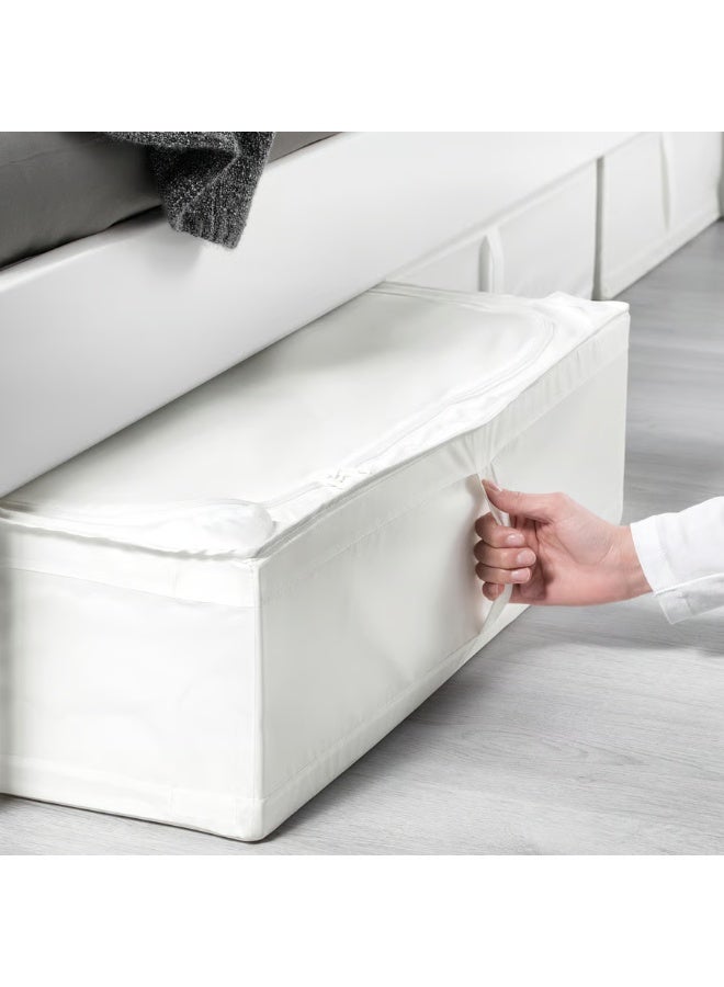 Selecto Hub Multi-Purpose Underbed Storage Bag White – Dustproof Textile Organizer with Ventilation Corners & Easy Pull Handle - Image 4