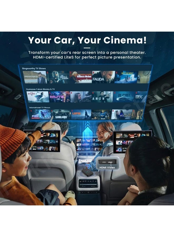 Wireless CarPlay & Android Auto Adapter with Android TV Box – 4GB RAM, 32GB Storage, HDMI Output - Image 5